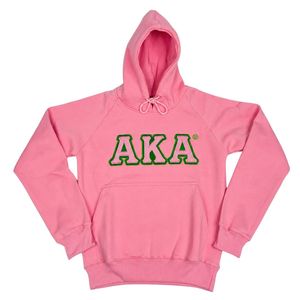 Sweat-shirt à capuche AKA Premium rose, noir, vert, avec lettres brodées, en polaire chaude, unisexe, décontracté, vêtement d'extérieur tendance - Product Image 1