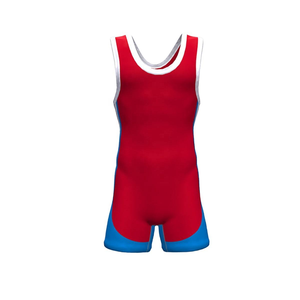 Combinaison de lutte personnalisée à quatre points d'adhérence avec élastique pour les jambes – Vente en gros directe du fabricant – Approvisionnement robuste en vrac - Product Image 2