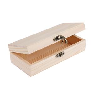 Boîte de rangement en bois massif avec couvercle, conteneur organisateur en bois pour l'organisation de la maison, les bijoux, les artisanat et les souvenirs - Product Image 1