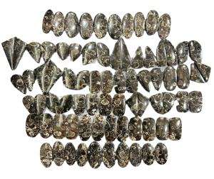 Par de cabujones de jaspe Natural de grado AAA +, tamaño personalizado para tutela de origen africano, jaspe, piedras preciosas sueltas, fabricación de joyas - Product Image 1