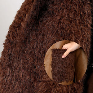 Chaqueta de Cuero PU de Manga Larga Estilo Vintage para Mujer, Abrigo Cálido de Invierno con Decoración de Piel, Cierre de Cremallera, Estilo Casual, Talla XL, a la Moda - Product Image 4