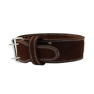 เข็มขัดยกน้ำหนักหนังแท้สีน้ำตาล ทนทาน สำหรับออกกำลังกาย ยกน้ำหนัก รองรับหลัง สำหรับผู้ชายและผู้หญิง - Product Image 1