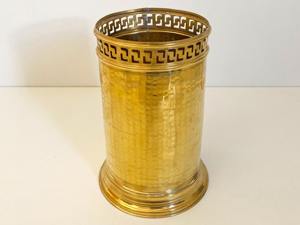 ตะกร้าใส่กระดาษเหลืองทองลายตอกแบบกรีก ดีไซน์หรูหรา สำหรับตกแต่งบ้าน พื้นที่รับรองแขก หรืองานพิเศษ - Product Image 2