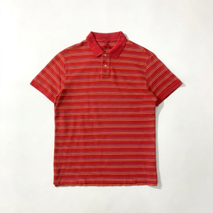 Polo de Hombre de Algodón Piqué Premium de 200 GSM, Rayas Verdes y Azules, Suave y Transpirable, con Logotipo Bordado Personalizado - Product Image 5