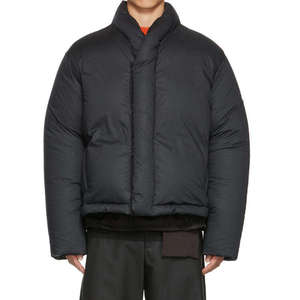 Fully Customized Men's Waterproof Canvas Puffer <b>Jackets</b> Polyester Wadding Filled Winter DDP Shipping - Product Image 5