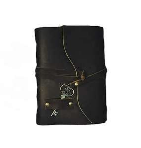 Full Grain Custom Leather <b>Diary</b> Journal Durable Leather <b>Diary</b> Travel <b>Diary</b> Brass Key-<b>lock</b> Thread Sewing - Product Image 5