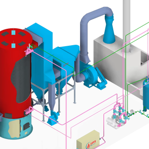 หม้อไอน้ำชีวมวลประสิทธิภาพสูงแบบ CFB ท่อน้ำคู่ ถังคู่ เป็นมิตรกับสิ่งแวดล้อม ขนาด 1-8 Mcal - Product Image 1