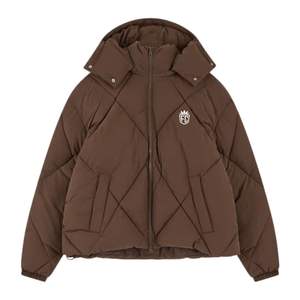 Veste matelassée en duvet pour homme, à capuche, chaude, d'hiver, isolée, avec fermeture éclair, élégante, décontractée, pour le froid - Product Image 1