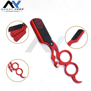 Professional Barber Salon Cut Throat Shavette Razor Stainless Steel Straight Edge Shaving Razor for <b>Men</b> & Women Face Grooming - Product Image 2