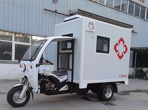 รถสามล้อบรรทุกสินค้าแบบมีห้องโดยสารและตู้แช่แข็ง รุ่น SC1-Gasoline Freezer Tricycle /Electric  สีขาว - Product Image 4