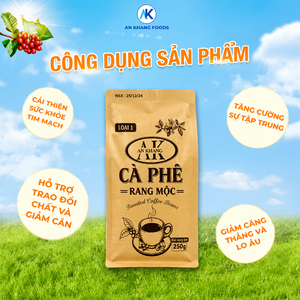 กาแฟโรบัสต้าเวียดนาม ผลสุกเต็มเมล็ด บรรจุถุง 0.25 กก. กระบวนการเปียก KHANG ปรับแต่งได้ 100% เมล็ดกาแฟออร์แกนิกสีเขียว ตัวอย่าง - Product Image 5