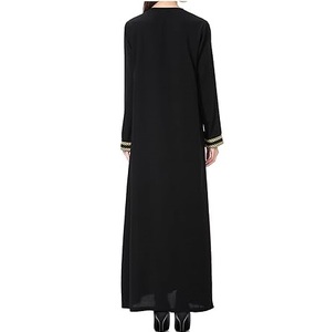 Top Selling Fashion Printed Design Front Open Abaya Gown Style Dubai Customizable Jilbab Ladies Abayas Moroccan Abaya Breathable - Product Image 6