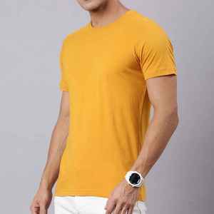 เสื้อยืดคอกลมแขนสั้นผู้ชาย X Sports City ทรงปกติ สีพื้น ผ้าถักลำลอง 100% คอตตอน ป้องกันขนร่วง - Product Image 4