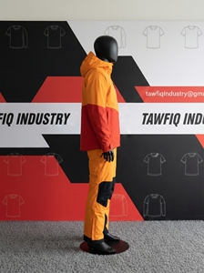 Vêtements d'extérieur pour hommes, grande taille, combinaison de ski imperméable respirante de haute qualité avec isolation en polaire, fermeture éclair -Tex, design personnalisé - Product Image 3