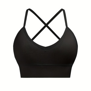 Sujetador Deportivo Personalizado para Mujer, de Alta Calidad, Elástico, de Nailon y Spandex, Transpirable, Cómodo, para Entrenamiento y Fitness, Venta al Por Mayor - Product Image 3