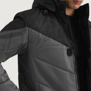 Custom Men Winter Puffer <b>Jacket</b> Heavyweight Warm Hooded Parka Coat Windproof Quilted Bubble <b>Jacket</b> Outerwear For Men - Product Image 6