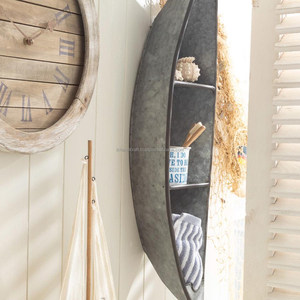 ชั้นวางของในห้องน้ำชั้นวางแบบติดผนังทำจากโลหะสังกะสีติดผนังสไตล์วินเทจ - Product Image 3