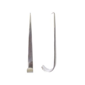 METAL MED CORPORATION MM-0826-72 Crochet de trachéotomie en acier inoxydable 15 cm Autoclavable Réutilisable Instrument chirurgical ORL Angulaire - Product Image 3