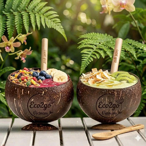 Tasse et bol en bois 300 ml, écologiques, biodégradables, avec ou sans logo, fournisseur Vietnamien - Product Image 1