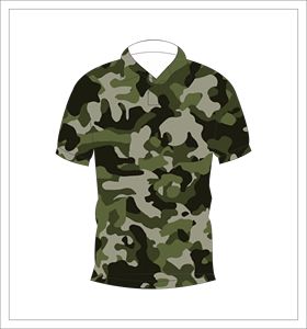 Camiseta Polo de Camuflaje Verde Oscuro Sublimada, Manga Corta, Personalizada, Deportiva, Informal, Transpirable, Unisex, Ropa de Verano, OEM, ODM - Product Image 1