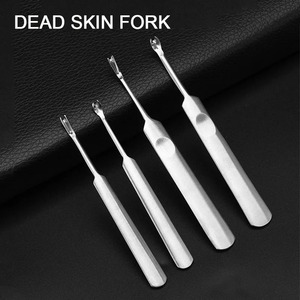 BAFA SURGICAL INSTRUMENTS Ensemble de fourchettes à cuticules en acier inoxydable, repousse-cuticules double extrémité, spatule réutilisable pour manucure et repousse-cuticules - Product Image 2
