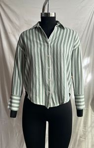 OEM/ODM Casual Women Cotton Shirt With Long Sleeve Wear In Office And Daily Wear Suitable All Season Like Autumn - Product Image 4