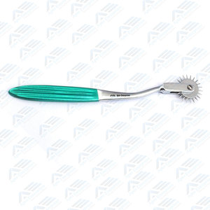 Instrumento quirúrgico de precisión Wartenberg Neuro Pinwheel de la mejor calidad para pruebas neurológicas Molinete de sensación de acero inoxidable verde - Product Image 5