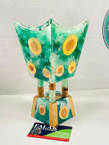 Brûleur d'encens arabe antique, porte-bakhoor en bois de haute qualité avec résine époxy, décoration d'intérieur à vendre pour Falak World Export - Product Image 2