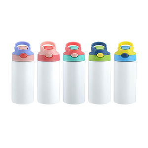 Vasos Sublimables de 12 oz (360 ml) para Niños, Vaso con Boquilla Recta, Botella de Agua de Viaje para el Regreso a Clases - Product Image 1