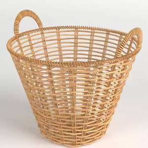 Meubles de bureau en rotin naturel/personnalisable, forme réglable (autres), paniers en rotin pour bureau à domicile de style européen - Product Image 6