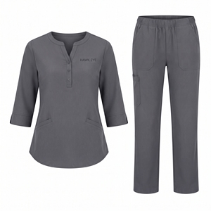 Tenue Médicale Femme Personnalisable avec Logo – Ensemble Blouse et Pantalon d'Infirmière/Hospitalier – Vêtements de Travail pour Médecins et Soignants - Product Image 1