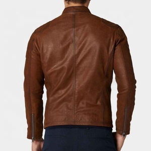 Veste d'hiver en cuir aviateur de qualité supérieure pour homme, veste courte en similicuir avec fermeture éclair, chaude, élégante, grande taille, confortable - Product Image 5