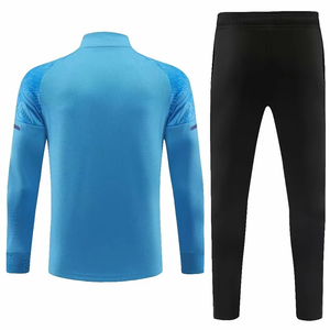 New <b>Design</b> Custom Blank Long Sleeve Polyester Soccer Team Cheap Football Training Tracksuits for Men Soccer Tracksuit Set - Product Image 4
