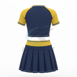 Uniforme de Porristas de Poliéster Transpirable de Alta Calidad, Diseño Personalizado de Fábrica, Último Diseño, para Mujer - Product Image 2