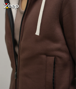 Sudadera con Capucha XEEP Personalizada, Informal, de Invierno, Tejida, con Estampado por Transferencia de Calor, para Hombre, con Logotipo Frontal, Bolsillo, Transpirable y de Secado Rápido - Product Image 5