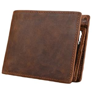 Portefeuille ouvert vintage unisexe en cuir de vache véritable de haute qualité, gravé sur mesure, cadeau pour le 3ème anniversaire, pour elle, LW-0053 - Product Image 1