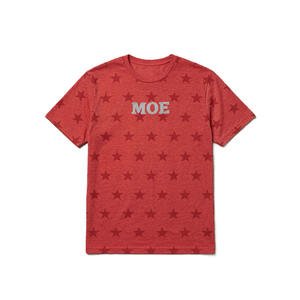 T-shirts pour hommes Streetwear à imprimé étoiles, en coton, col rond, avec logo personnalisé, fournisseur de vêtements, t-shirt en coton pour hommes - Product Image 4