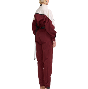 Survêtement coupe-vent léger de qualité supérieure, entièrement zippé, 100 % nylon, coupe courte, personnalisable, grandes tailles, color block, pour femme - Product Image 6