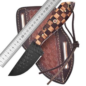 Couteau Skinner OEM personnalisable de qualité supérieure fait à la main manche en bois lame en acier D2 pour la chasse Camping pour bricolage couteau individuel - Product Image 5