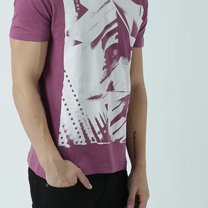 T-shirt pour homme, style streetwear, imprimé graphique, coton premium, coupe décontractée, col rond, manches courtes, tee-shirt décontracté tendance, doux et léger - Product Image 3