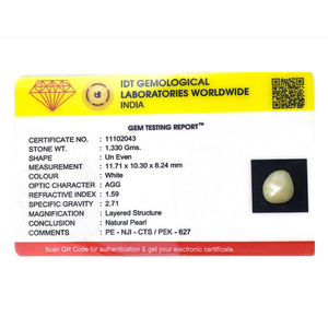 Loose Keshi Pearl 6.65 Carat Stunning Gemstone for Fine Jewelry - Product Image 4
