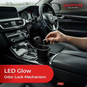 ROADPOWER (RP-ASH-16) LED <b>Car</b> Ashtray Smoke-Proof, <b>Push</b>-Lid Cup-Holder Friendly Design And Smoke-Proof <b>Push</b> Lid - Product Image 4