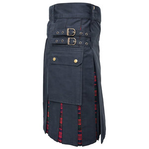 Venta al por Mayor de Kilt Escocés Híbrido para Mujer, Tela de Algodón, Tartán Macdonald, Plisado, con Correas de Cuero Ajustables y Hebillas - Product Image 1