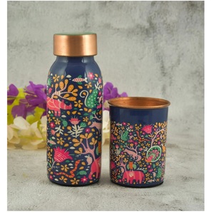 กระติกน้ำทองแดงดีไซน์สวยงาม พร้อมฝาปิด พกพาสะดวกสำหรับการเดินทาง - Product Image 6