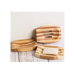 Support à Savon Rectangulaire en Bois Naturel Fait Main Écologique IMPERIAL BRASS STORE avec Drainage d'Eau pour Lavabo et Douche - Product Image 2