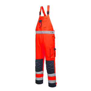 Wholesale High Quality Custom Men Bib High Visibility Construction <b>Overall</b> Workwear Hi Vis Silk <b>Waterproof</b> Brace Pants - Product Image 5
