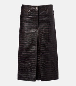 Jupe mini décontractée en cuir de haute qualité sur mesure pour femme, élégante et luxueuse, production en gros OEM ODM, échantillon - Product Image 5