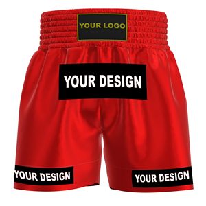 Muay Thai premium satin fabric custom design breathable lightweight training <b>shorts</b> elastic waistband gym wear for <b>men</b> women - Product Image 1