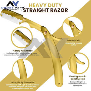 Los Más Vendidos al por Mayor: Navajas de Barbero con Logotipo Personalizado, Herramienta de Afeitado de Filo Recto para Cara y Cuerpo - Product Image 3