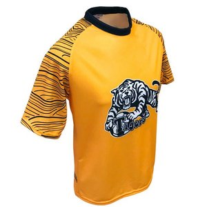 Camiseta de Voleibol Transpirable de Alta Calidad para Hombre, Ropa Deportiva de Equipo, Camiseta Amarilla con Estampado Personalizado, Ropa de Equipo Duradera - Product Image 2